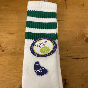 NWT Vintage Style Jefferies Classic Knee High Striped Sport Tube Socks-Sz L